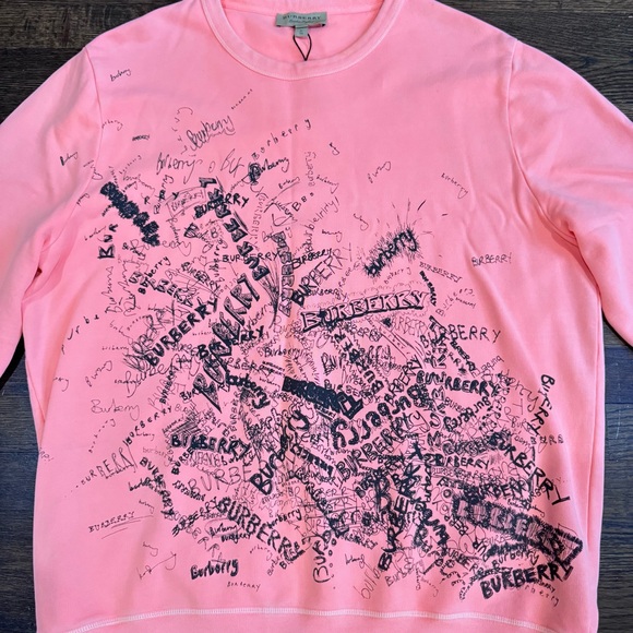 Burberry Pink Signature Tee - Picture 1 of 4